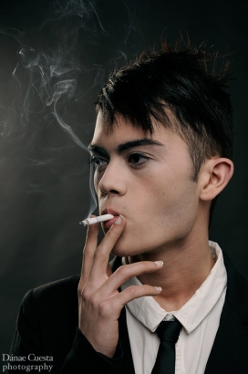 欧美Cigarette noir黑卷烟男士摄影