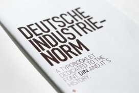 欧美Booklet about the font DIN企业宣传小册子内页设计欣赏