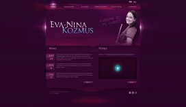 匈牙利精彩紫色系列长笛音乐教育网页设计界面欣赏
