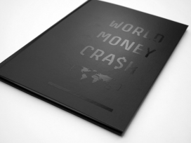 德国WORLD MONEY CRASH黑色超酷宣传册设计欣赏