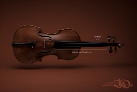 瑞士Zurich Chamber Orchestra音乐乐器文化娱乐平面广告