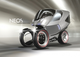 欧美工业Neos - Enclosed Motorbike and Modular Sidecar System三轮摩托车和模块化系统