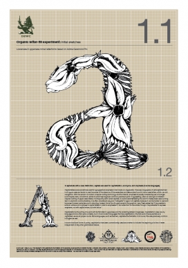 Hand drawn Letter-fill font experiment 26个完美英文字母插画设计欣赏