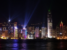 华灯初上！国外国内香港高清晰建筑城市夜景摄影图