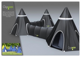 工业设计：国外Gigwam节日和家庭户外帐篷系统