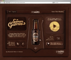 Sagres Preta Chocolate巧克力啤酒网站截屏