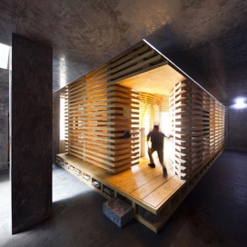 葡萄牙建筑师Cerejeira-板条木材教堂内的学校