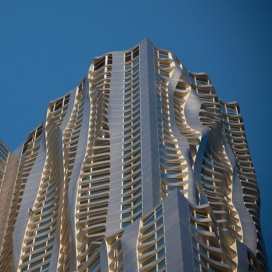 纽约弗兰克盖里扭曲的住宅摩天大楼