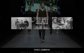 Dolce＆Gabbana杜嘉班纳时尚时装秀网站截图