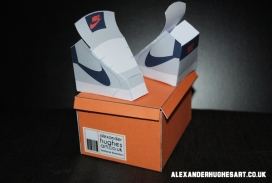 纸制玩具-耐克鞋包装