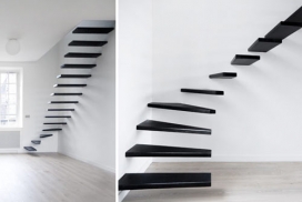 卡罗琳-室内建筑-20+漂亮的现代楼梯