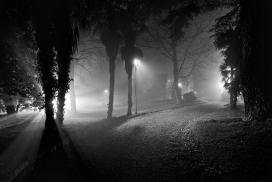 意大利伊夫雷亚Mario Tarello摄影师作品-黑白灯光夜景