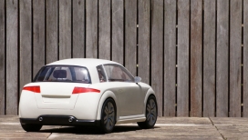 Audi奥迪A1白色轿车设计