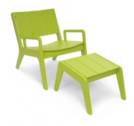 懒洋洋的颜色！绿色儿童椅子