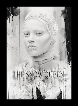 化妆艺术-雪之女王绘画插图-英国Alexis Marcou绘画师作品