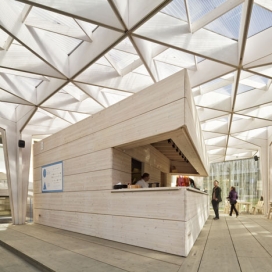 赫尔辛基阿尔托大学学生设计-三角木的建筑博物馆