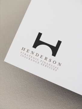 Henderson发展战略金融保险服务品牌名片设计-美国Jian Liu设计师作品
