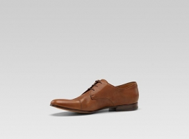 男士尊品皮鞋-GUCCI古奇复古浮雕商标皮鞋素材