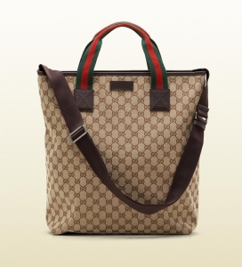 Gucci古奇signature web经典女性购物袋素材