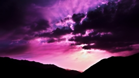 紫晨-高清晰云彩交加自然景观壁纸