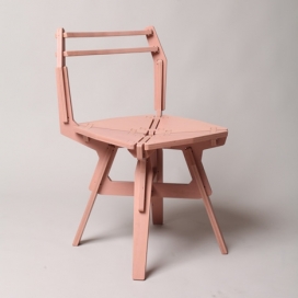 产品设计师Konstantin Achkov-平板家具插槽包装-椅子凳子