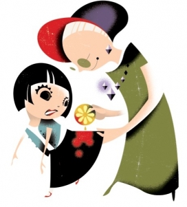丹麦Mads Berg插画师作品-花都小女孩插画-有关儿童烹饪和持家的插画书