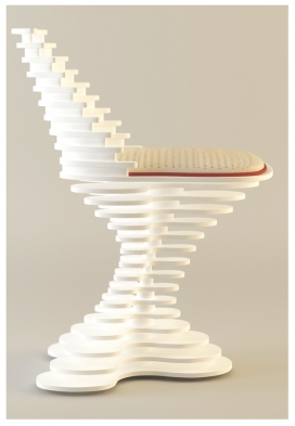 为罗马尼亚展览设计的层叠椅子-罗马尼亚布拉索夫Andrei Otet设计师作品