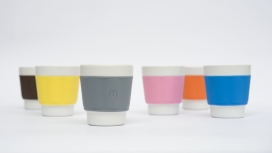 法国设计师Patrick Norguet设计-可重复使用的让滚烫咖啡更容易保持的麦当劳杯