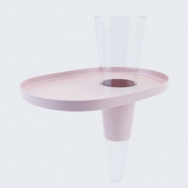 比利时设计师Vincent Olm作品-香槟小食架-可翻转直立在桌子上顶端