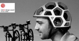 Cascuz蜂巢自行车头盔-墨西哥Alberto Villarreal设计师作品