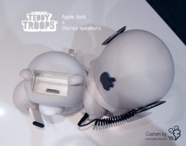 Apple苹果Dock立体声扬声器玩具-法国波尔多flod设计师作品