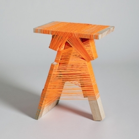缠线木凳子-英国皇家艺术学院毕业的Anton Alvarez设计师创意家居设计师作品