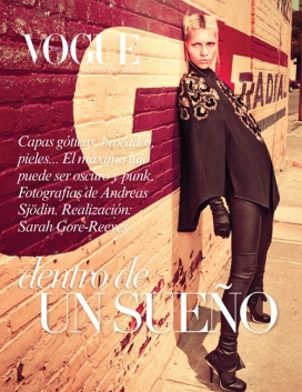 艾琳・韦伯-Vogue时尚墨西哥，披肩和皮草的朋克魅力