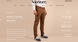 VooStore时尚服饰网站截图
