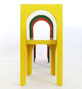 克劳迪奥五颜六色椅子-西班牙Arquitectura-G家居设计机构作品，灵感来自文艺复兴时期的绘画