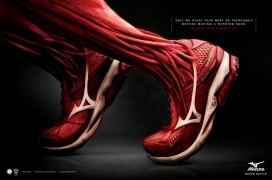 美津浓运动鞋平面广告