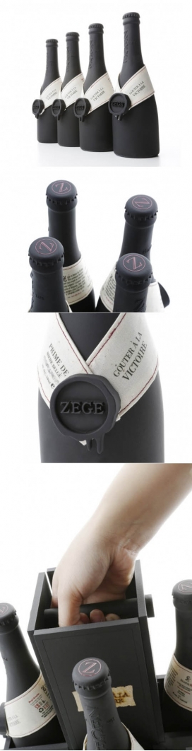 品尝胜利-比利时啤酒瓶-Aveline Gunawan设计师作品，是为了缅怀国王利奥波德的胜利，标签被设计为像一枚奖章和黑瓶品牌增加了一个强大而优雅的外观。