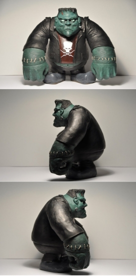 FRANK绿巨人新形象-美国纽约David Kraig玩具建模设计师作品