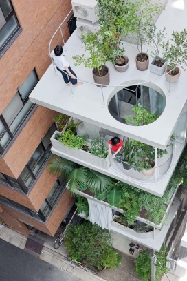 五层高的联排屋顶花园别墅-日本Ryue Nishizawa建筑师作品