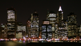纽约州城市夜景