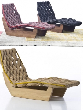 针织衫绳索沙发躺椅-Patricia Urquiola沙发家居设计师为Moroso品牌量身设计