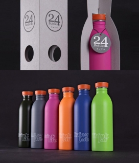 24 Bottles硬纸盒矿泉水包装设计