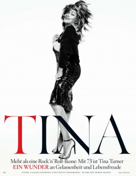 美国摇滚乐歌手蒂娜・特纳-年纪最大的Vogue封面女郎-Vogue德国2013年4月