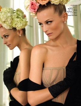 优雅女人味-浪漫的优雅疯狂时装，大量挂靠迪奥时装-Glamour巴西杂志