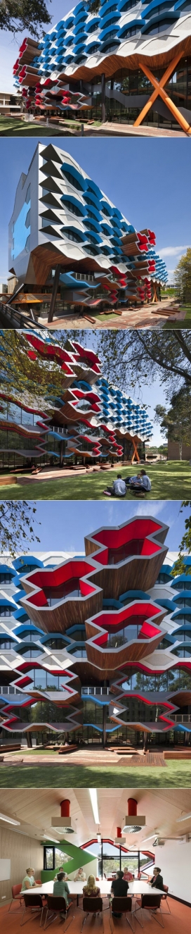六层高六角形几何房屋建筑-澳大利亚墨尔本Lyons建筑师作品