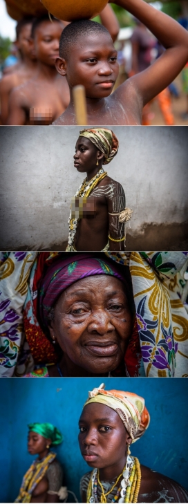 加纳黑人部落堤坡仪式纪实摄影