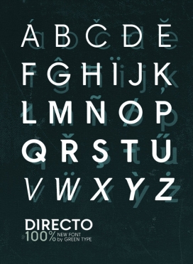 Directo字母字体设计