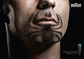 胡子艺术-博朗男士刮胡刀平面广告