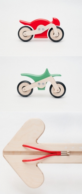 Super Bikes!超级木质自行车玩具！