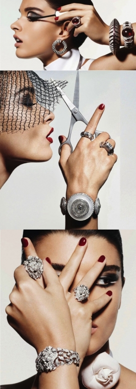 Vogue巴黎-复古不失清新和现代高级珠宝写真图像